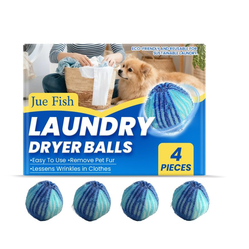 Jue Fish Laundry Pet Hair Removal Ball For Cleaning Animal Hair And Clothes. Convenient And Portable Cleaning Ball For Home Use